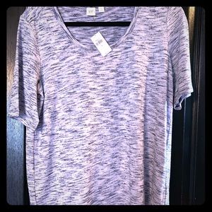 Maternity Softspun Heather Blue top